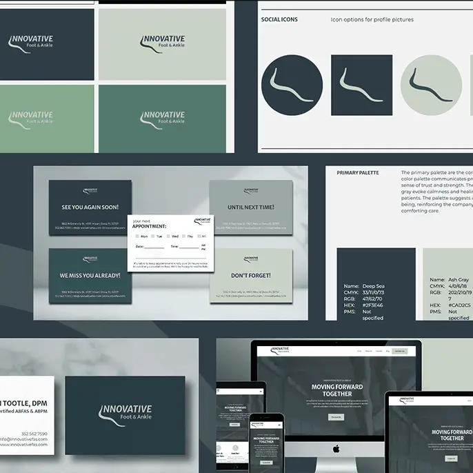 Innovative Foot & Ankle Brand Board Mockup